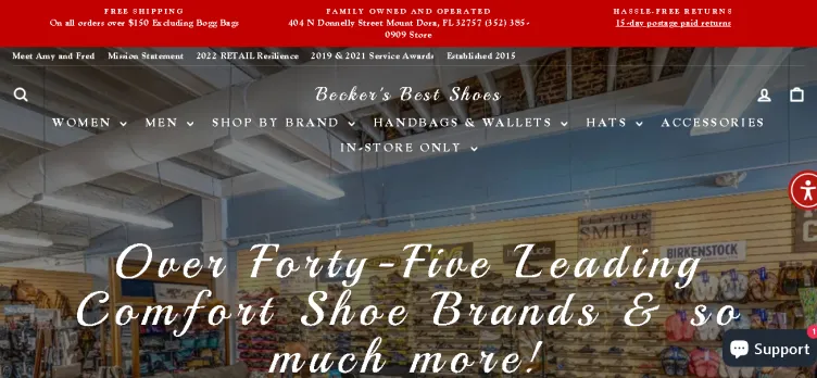 Screenshot BeckersBestShoes.com