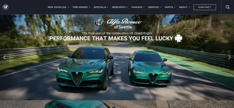 Screenshot Alfa Romeo of Seattle