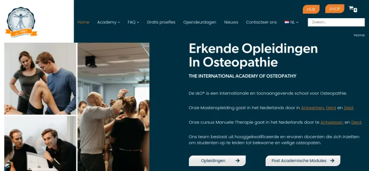 Screenshot Osteopathie