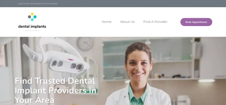 Screenshot Local Dental Implants