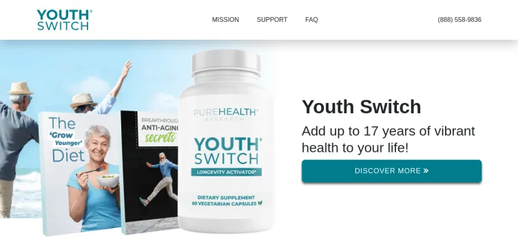 Screenshot Vitality & Youth