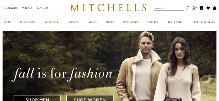 Screenshot Mitchell Stores