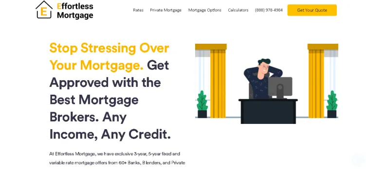 Screenshot Effortless Mortgage