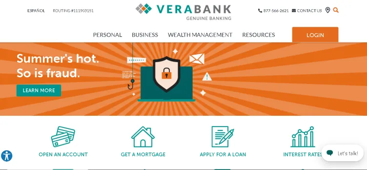 Screenshot VeraBank