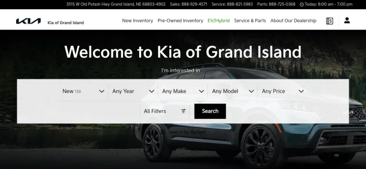 Screenshot Kia of Grand Island