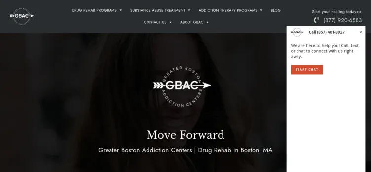 Screenshot GreaterBostonAddictionCenters.com