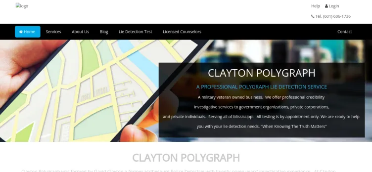 Screenshot Clayton Polygraph