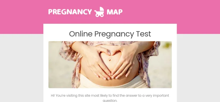 Screenshot PregnancyMap.com