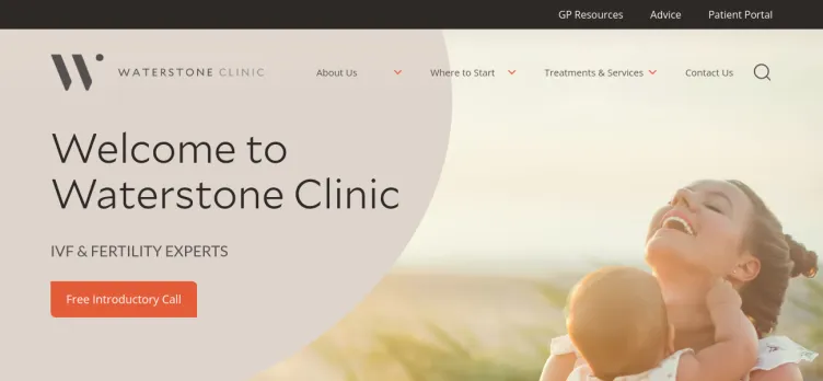 Screenshot Waterstone Clinic