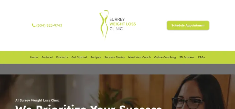 Screenshot SurreyWeightLossClinic.com