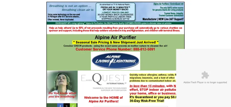 Screenshot Alpine Air Technologies