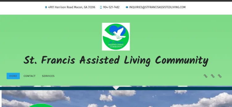 Screenshot StFrancisAssistedLiving.com