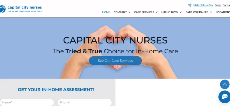 Screenshot Capital City Nurses