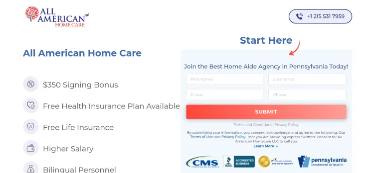 Screenshot MyAllAmericanCare.com