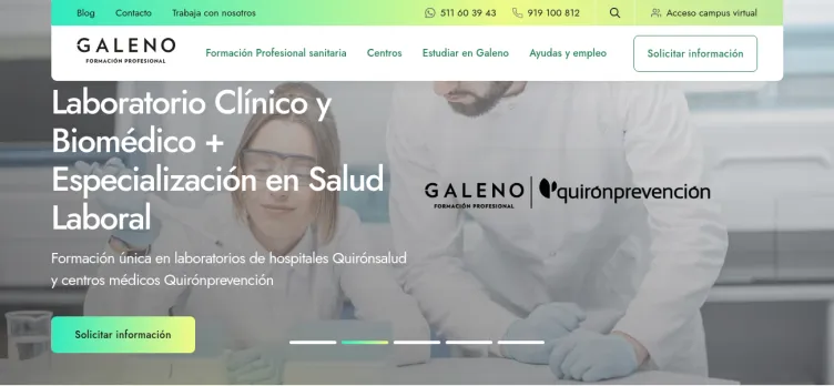 Screenshot www.fpclaudiogaleno.es