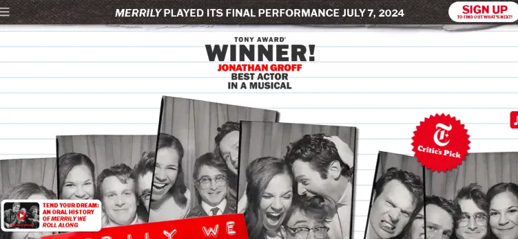 Screenshot MerrilyOnBroadway.com