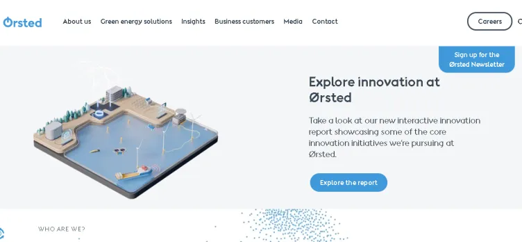 Screenshot Orsted.co.uk