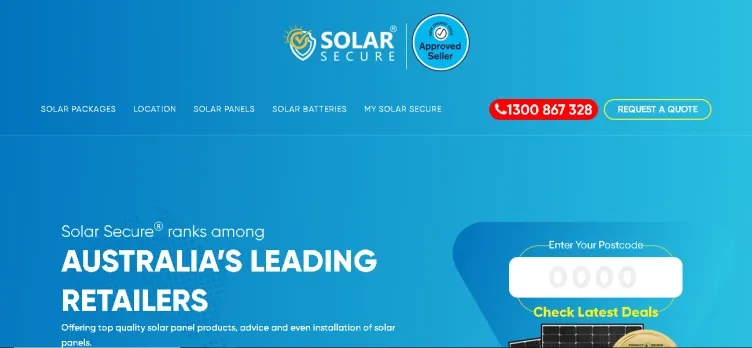 Screenshot Solar-Secure.com.au