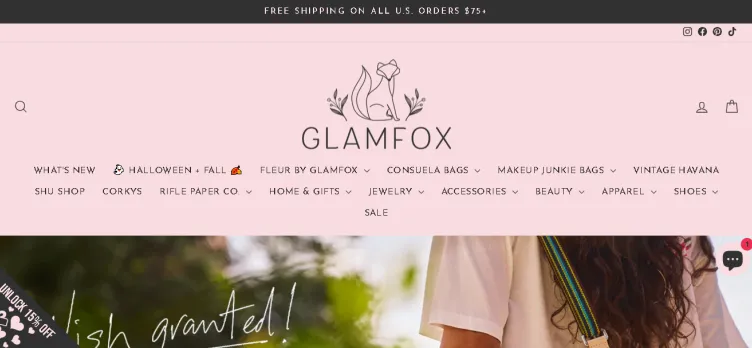 Screenshot Glamfox Boutique