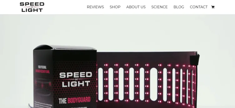 Screenshot Speed Of Light Products