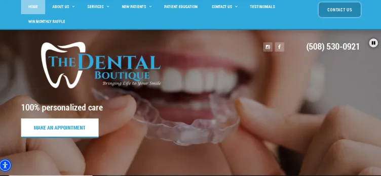 Screenshot FranklinDentalBoutique.com