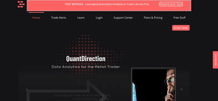 Screenshot QuantDirection.com