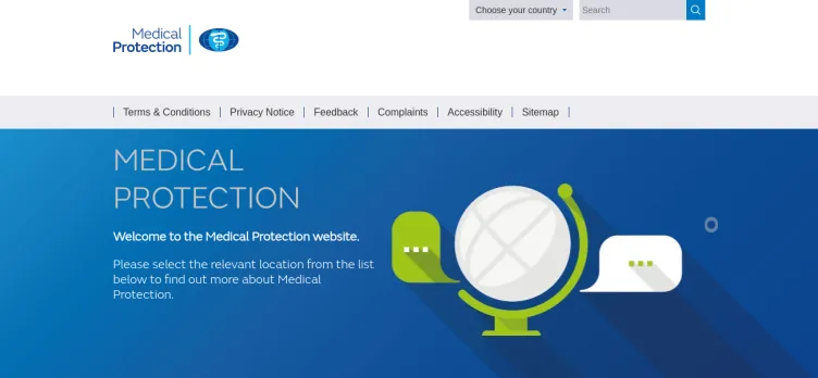 Screenshot MedicalProtection.org