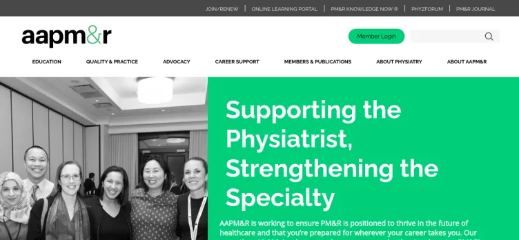 Screenshot AAPMR.org