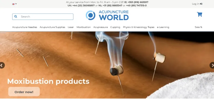 Screenshot AcupunctureWorld.com