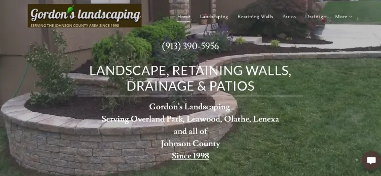 Screenshot GordonsLandscaping.com