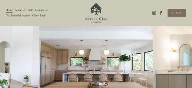 Screenshot Whyte Oak Homes