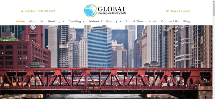 Screenshot GlobalHeatingCooling.us