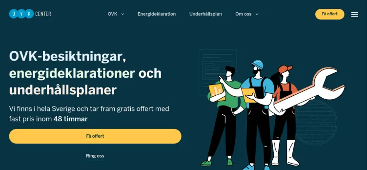 Screenshot OVKCenter.se