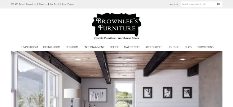 Screenshot BrownleesFurniture.com