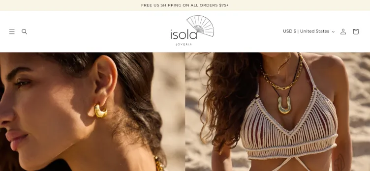 Screenshot Isola Joyeria