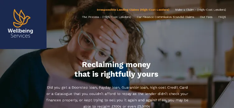 Screenshot IrresponsibleLendingClaims.com