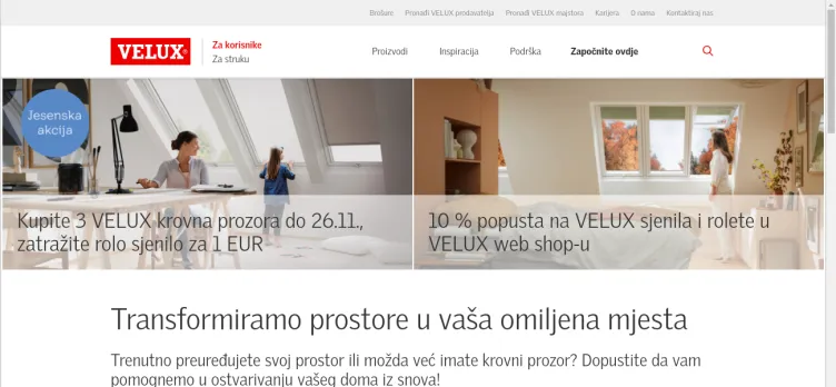 Screenshot Velux.hr