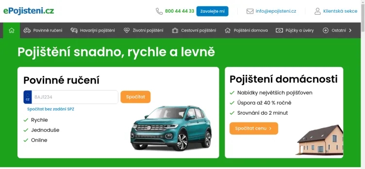 Screenshot ePojisteni.cz