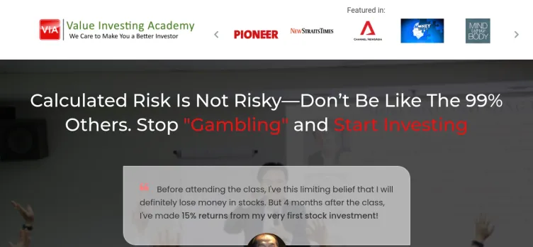 Screenshot Value Investing Academy