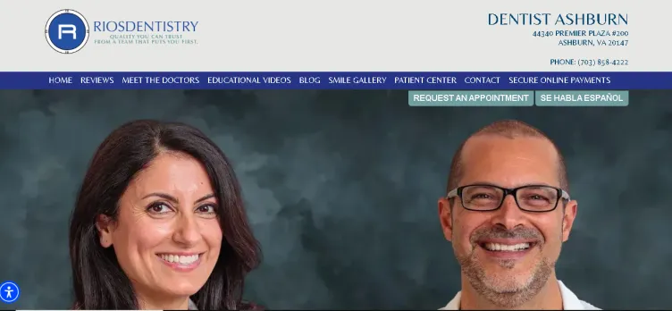 Screenshot Rios Dentistry