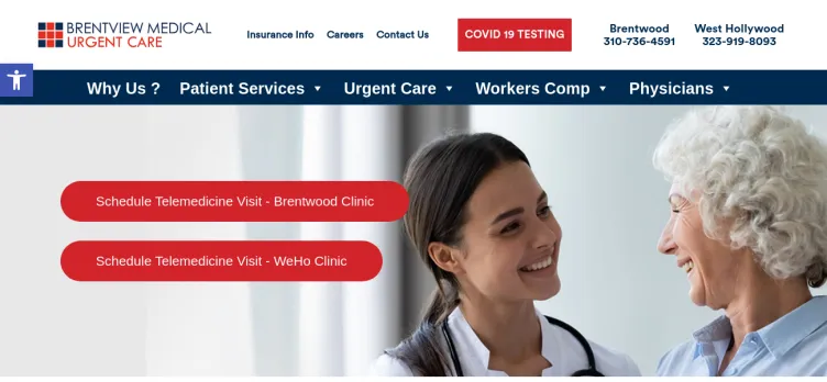 Screenshot Brentview Medical