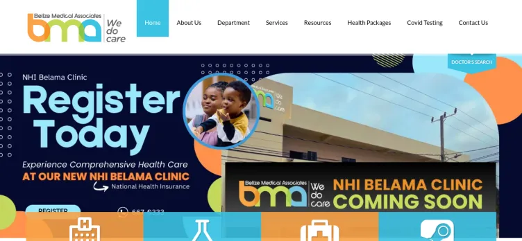 Screenshot BelizeMedical.com