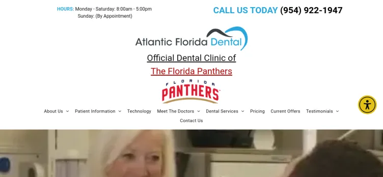 Screenshot Atlantic Florida Dental