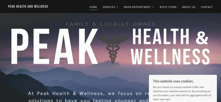 Screenshot PeakHealthAR.com