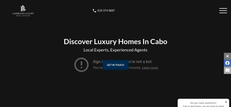 Screenshot Cabooceanhomes.com