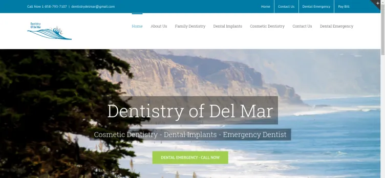 Screenshot Dentistry of Del Mar