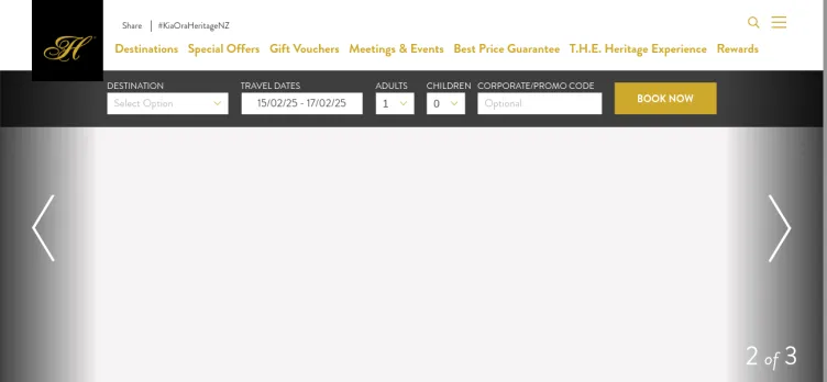 Screenshot Heritage Hotels
