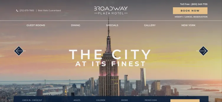 Screenshot Broadway Plaza Hotel