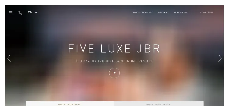 Screenshot FIVE LUXE JBR