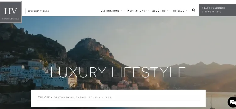 Screenshot HostedVillas.com